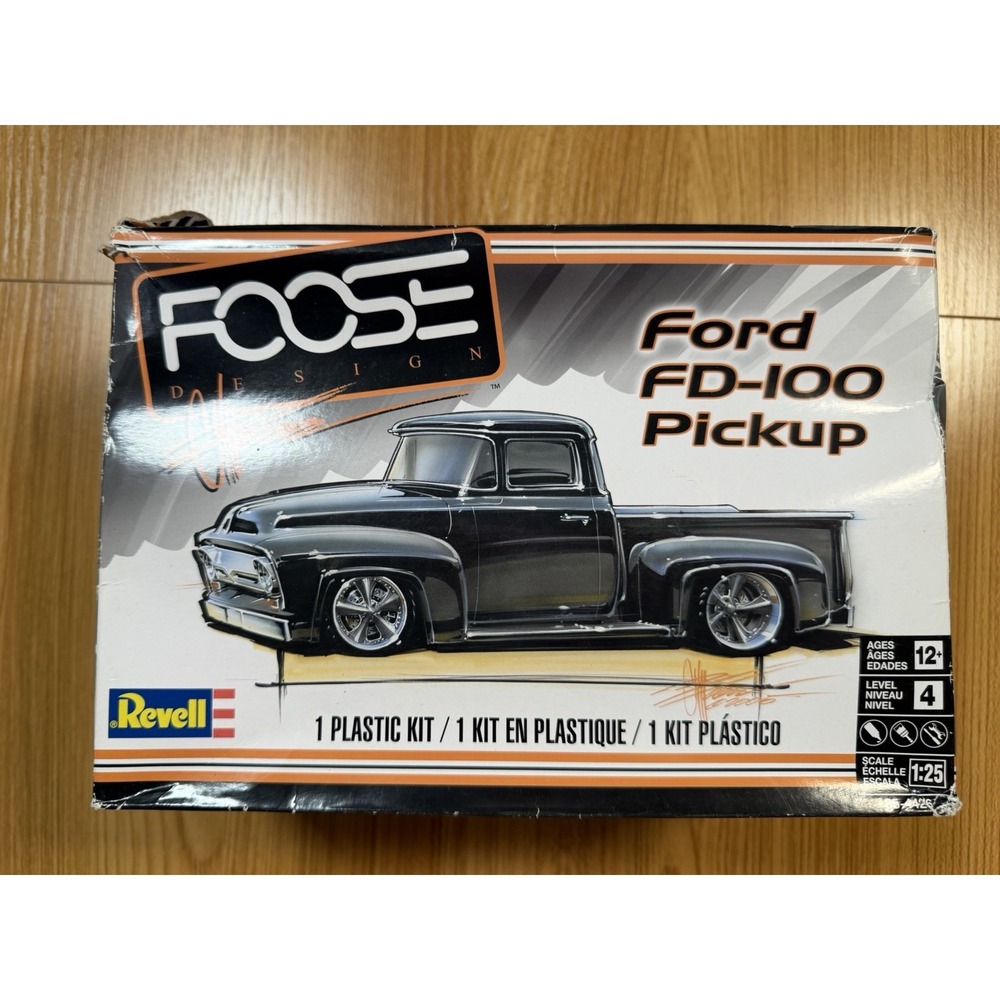 Revell 1:25 Foose Ford FD-100 Pickup Model Kit #85-4426 - Partially Started